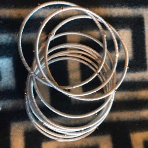 White wrapped bangles